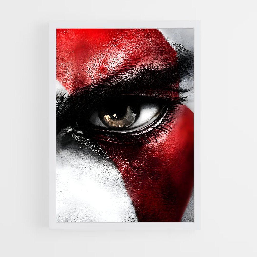 Poster Visage de la Guerre – affiche God of War (vue 3)
